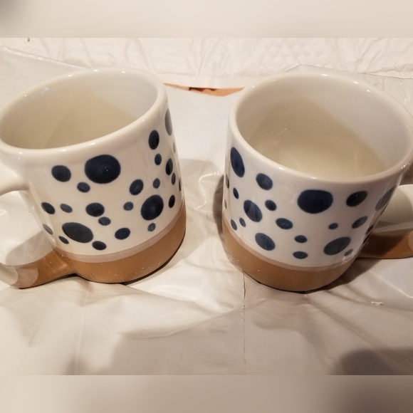 2 Comfify Large Ceramic Polka Dot Mugs - 3 Size Circles - Picture 6 of 13